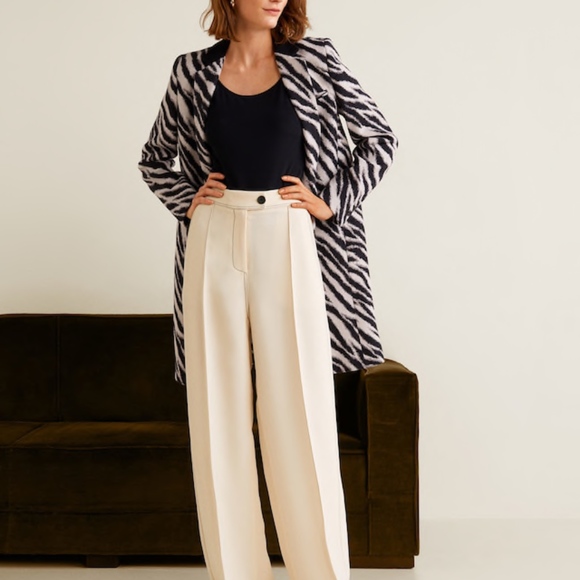 mango contrast seam dress